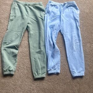 Lot of 2 girls 11/12 Abercrombie kids sweat pants.